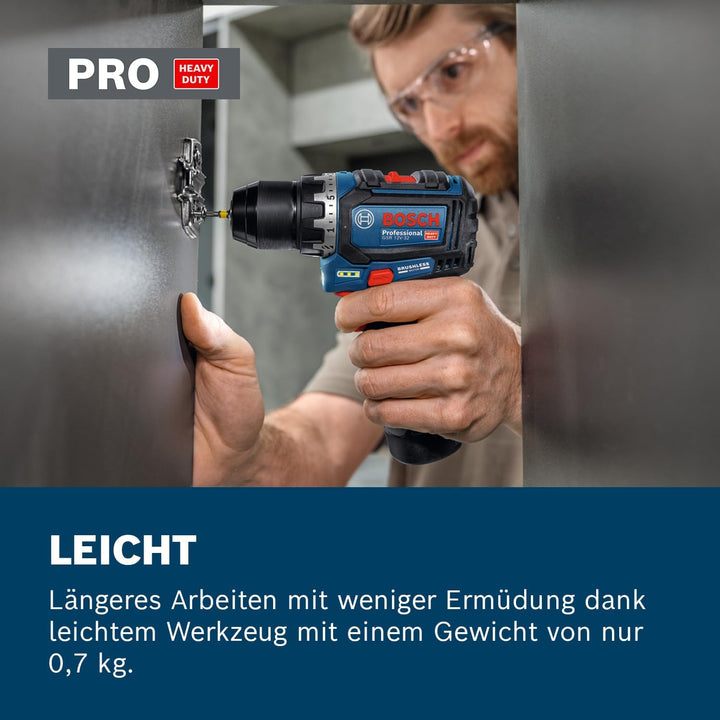 Bosch Professional 12V System Akku-Bohrschrauber GSR 12V-32 (Advanced KickBack Control, bürstenloser