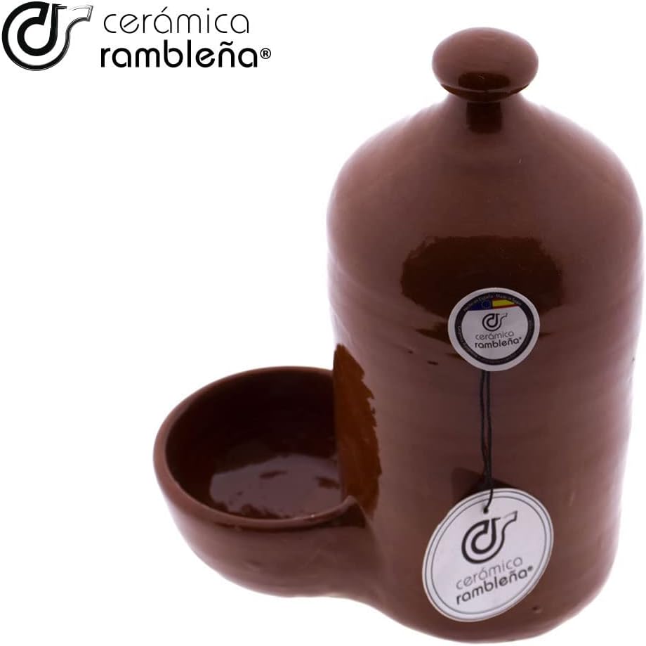 CERÁMICA RAMBLEÑA | Hundetränke | Katzentränke | Hühnertränke aus rotem Ton aus La Rambla (Córdoba)