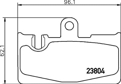 HELLA PAGID 8DB 355 011-661 Bremsbelagsatz - T1483 - Dicke/Stärke: 15mm - Bremssystem: Akebono - für