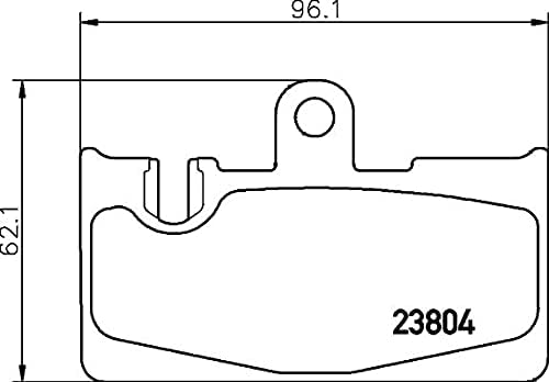 HELLA PAGID 8DB 355 011-661 Bremsbelagsatz - T1483 - Dicke/Stärke: 15mm - Bremssystem: Akebono - für