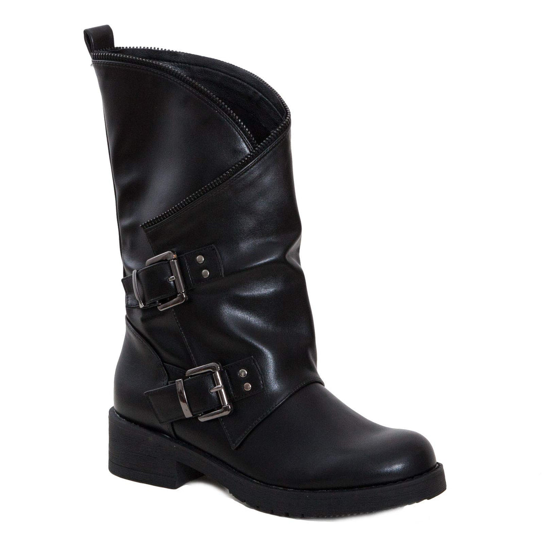 Toocool - Stiefel, Damen, niedrig, Biker, Stiefel, Stiefel, Schnallen Amphibien SA9907 41 EU B513 Sc