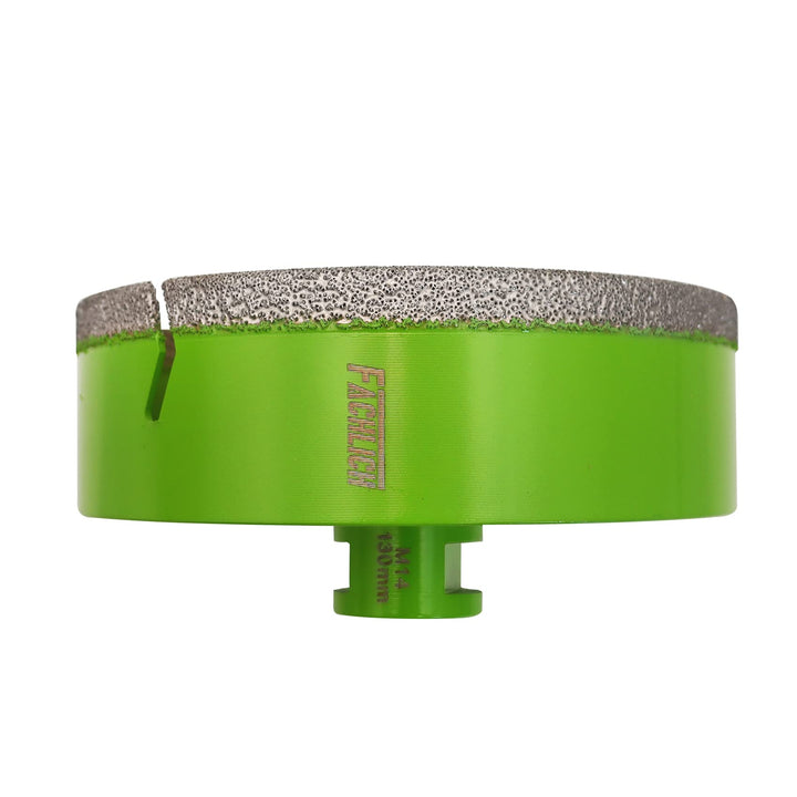 FACHLICH Diamantbohrer 130mm Diamant-Bohrkronen Fliesenbohrer Lochsäge M14 Gewinde für Porzellan Fli
