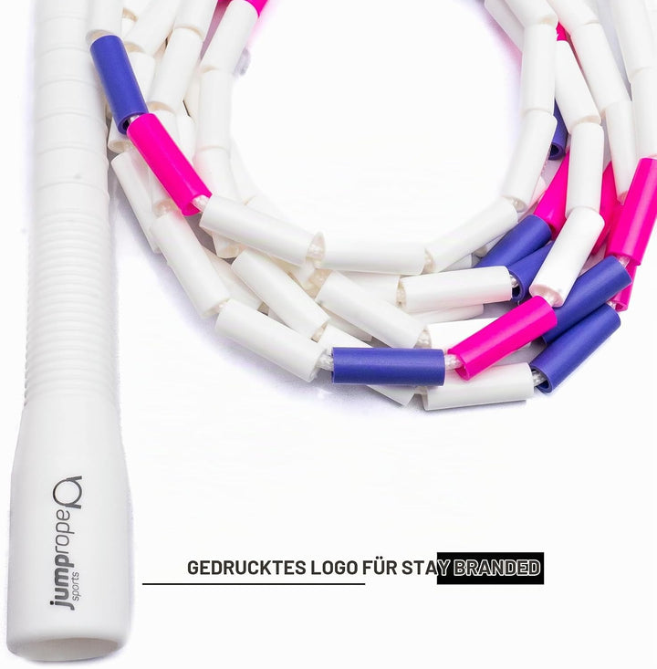 Professionelles Rope Skipping Wettkampf Springseil Freestyle Bead - Länge verstellbar (3m Seillänge)