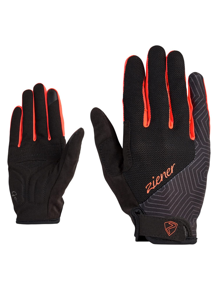 Ziener Damen Ceda Fahrrad/Mountainbike/Radsport-Handschuhe | Langfinger mit Touchfunktion-atmungsakt