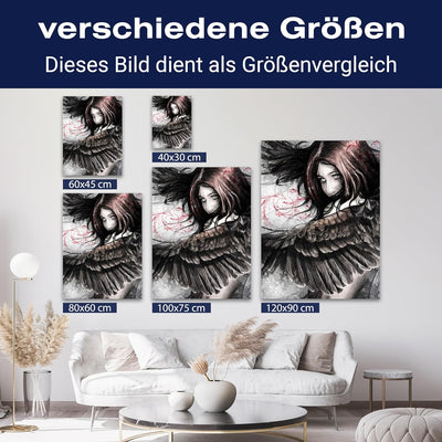 wandmotiv24 Leinwand-Bild Starke Frauen, Grösse 60x45cm, Hochformat, Wand-Bilder, Dekoration Wohnzim