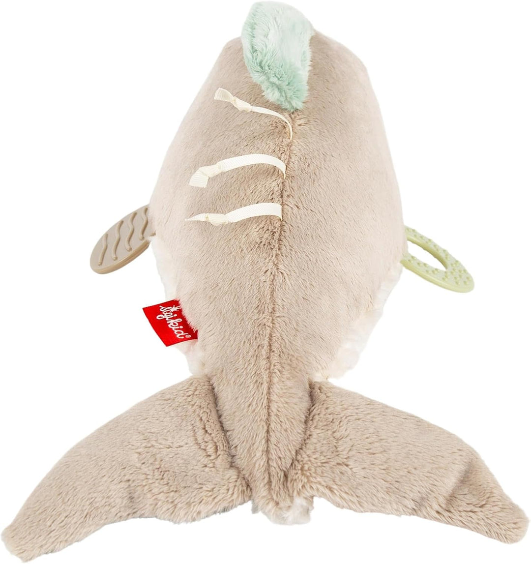 sigikid 43206 Aktiv-Delfin, Yellow für Mädchen und Jungen von 0 bis 12 Monaten Grau/Weiss, Grau/Wei&