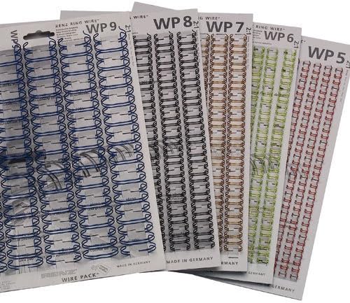 Renz One Pitch Drahtkamm-Bindeelemente in 2:1 Teilung, 23 Schlaufen, Durchmesser 16.0 mm, 5/8 Zoll,