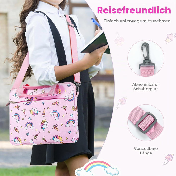 MoKo 10-12,5 Zoll Kinder Tablet Tasche Hülle für Fire HD 10 13th/11th Gen, Fire HD 8/7 Kids 2022, Ta