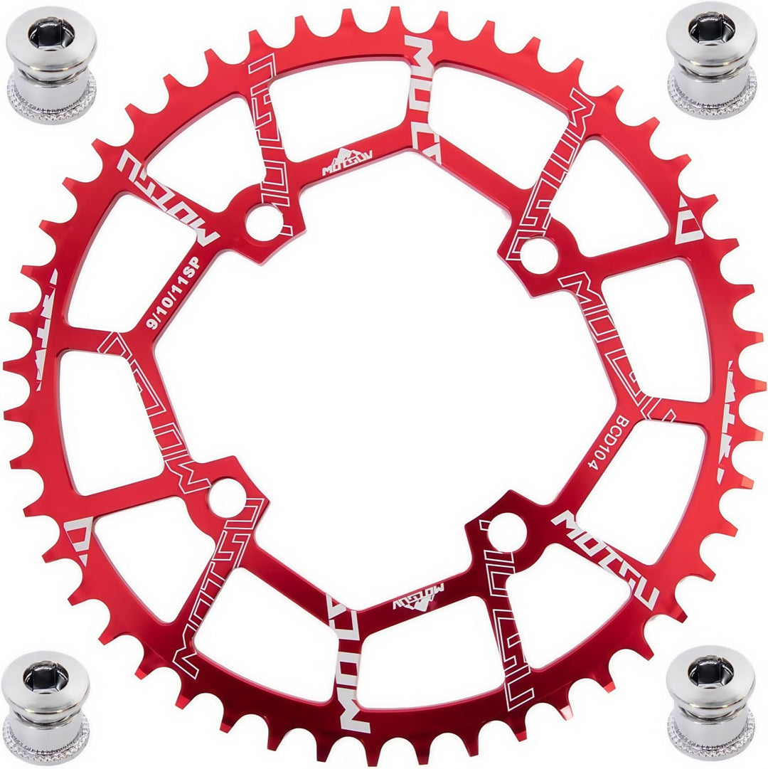 YBEKI 40T 42T 44T 46T 48T 50T 52T Runden Fahrrad Kettenblatt, Schmale Breite Kettenblätter 104 BCD f