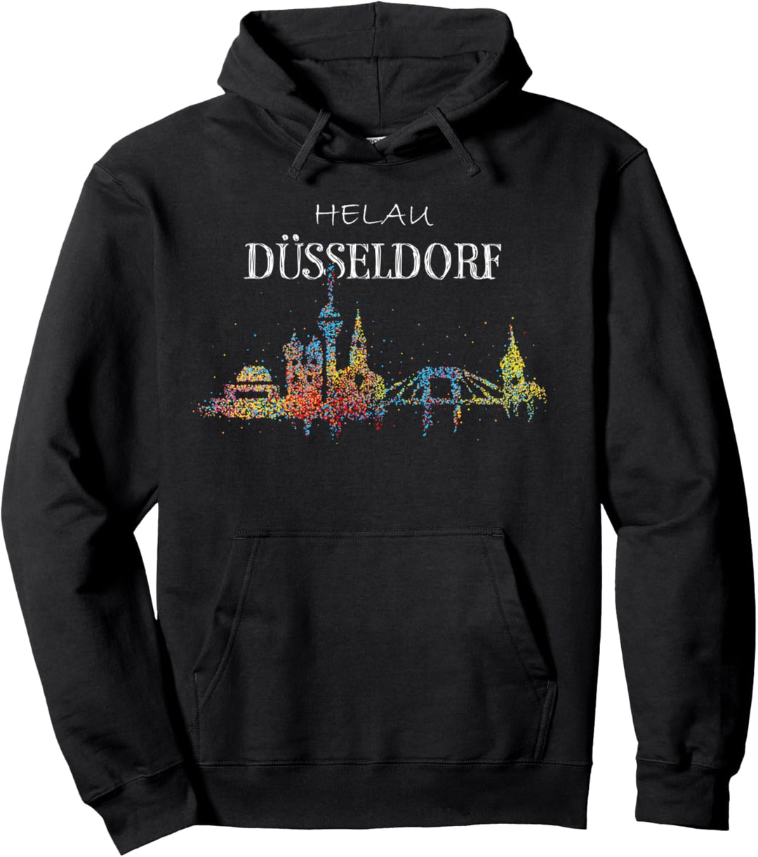 Skyline Düsseldorf Karneval Helau Fasching Kostümersatz Pullover Hoodie