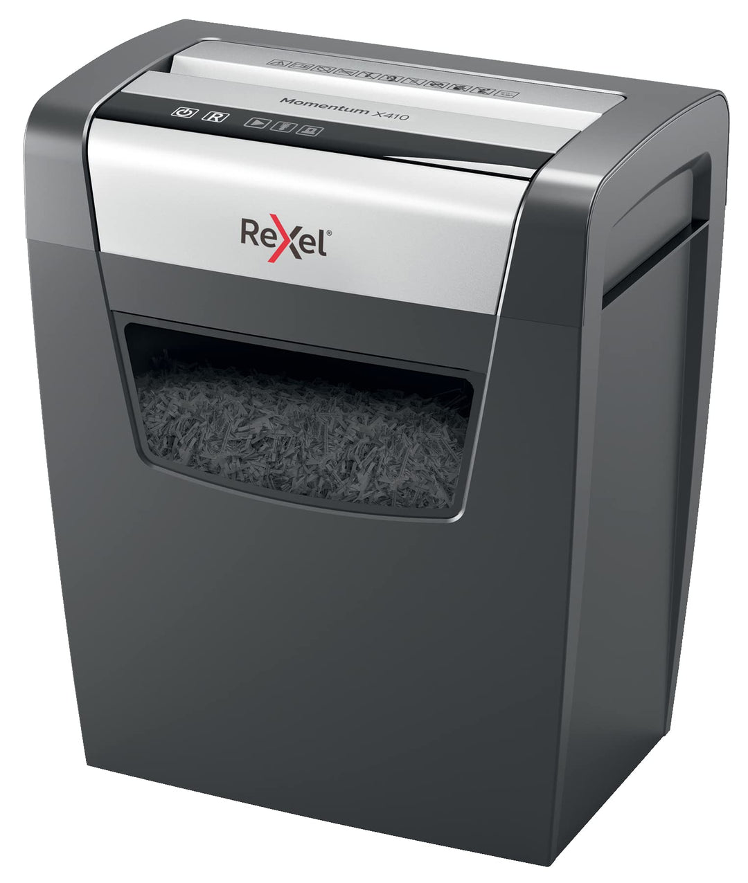Rexel Aktenvernichter Momentum X410, Partikelschnitt, 11-10 Blatt A4 (70-80 g/m²) Kapazität, Sicherh