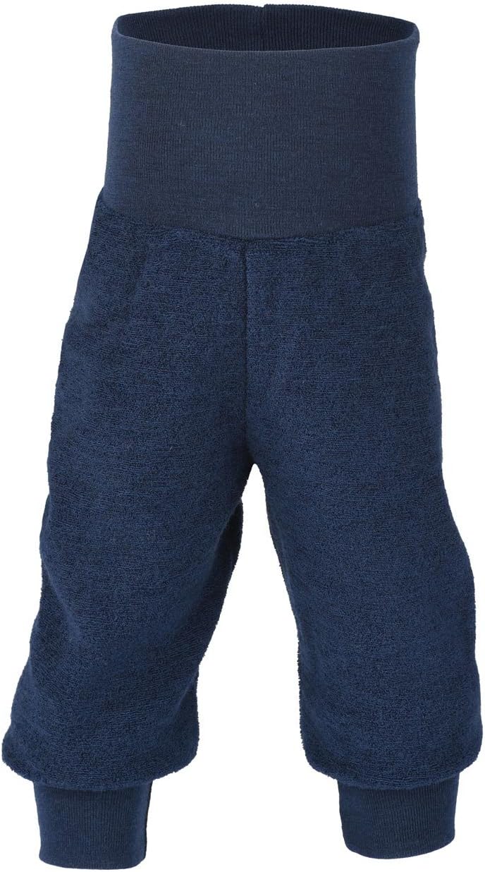 Baby Hose Frottee, 100% Schurwolle, Engel Natur, Gr. 50/56 - 86/92, 4 Farben (86/92, Marine)