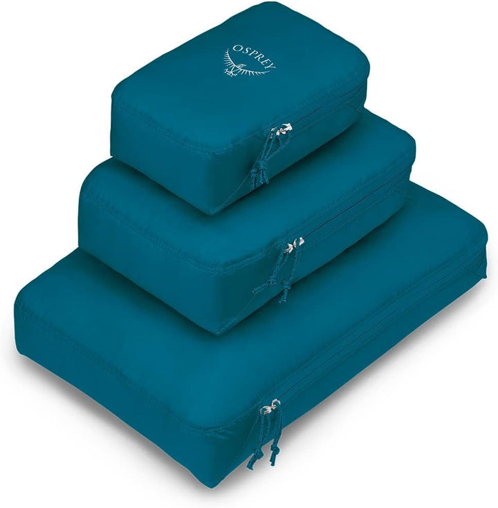 Osprey Ultralight Packing Cube Black Large Waterfront Blue Set Packing Cube Set, Waterfront Blue Set