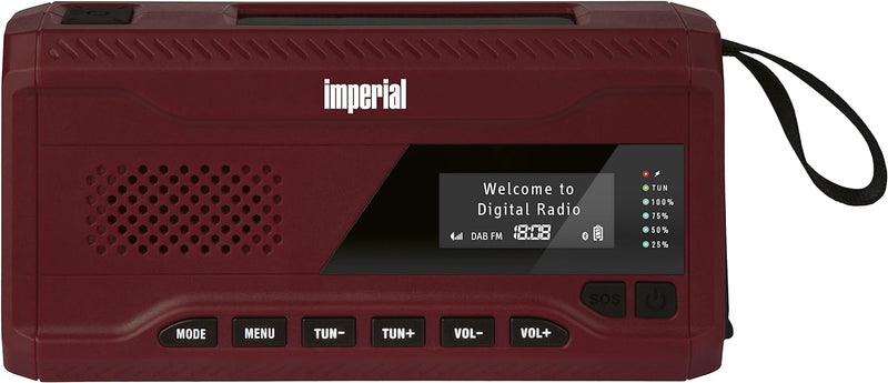 Imperial DABMAN OR 2 - DAB+ Kurbelradio/Notfallradio - tragbares Digitalradio (Radio, DAB/DAB+/UKW/F