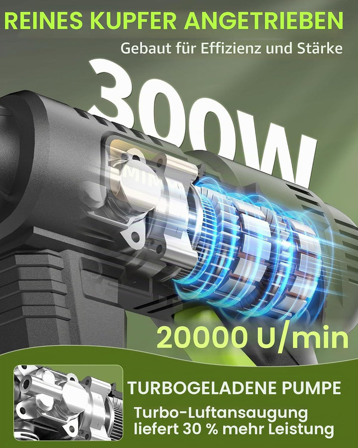 Akku Hochdruckreiniger, 120Bar Hochdruckreiniger Akku mit Bürstenlosem Motor, 3 Stufen Einstellbar,