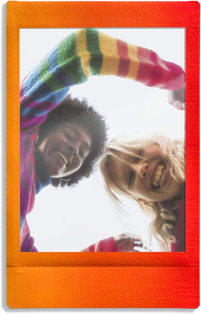 Fujifilm Instax Mini Instant Film, 2X 10 Blatt (20 Blatt), Weiss & Mini Frame WW1 Rainbow, Bunt