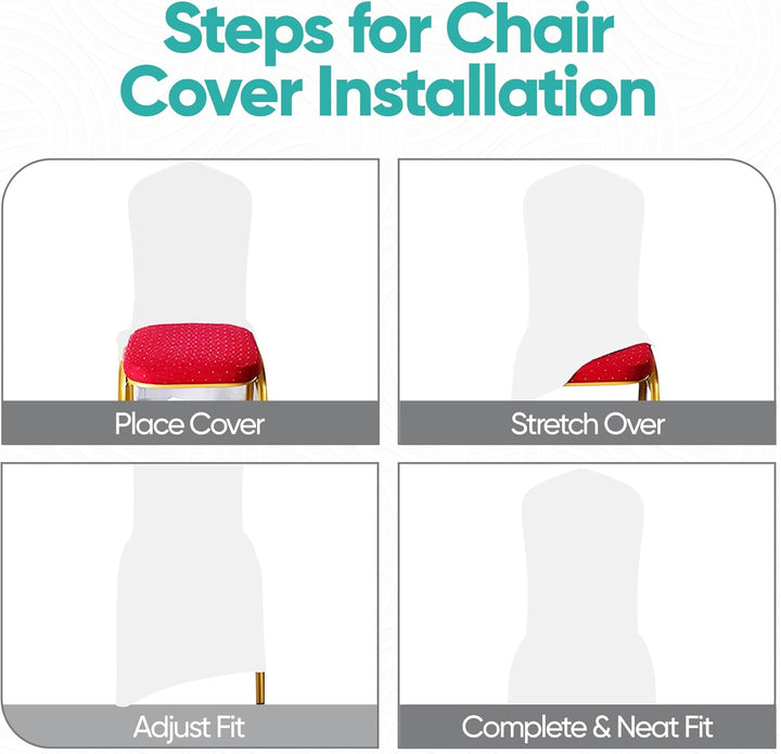 Trimming Shop Stuhlhussen Spandex Stretch Schonbezüge Sitzbezug Home Esszimmerstuhl Hochzeit Moderne