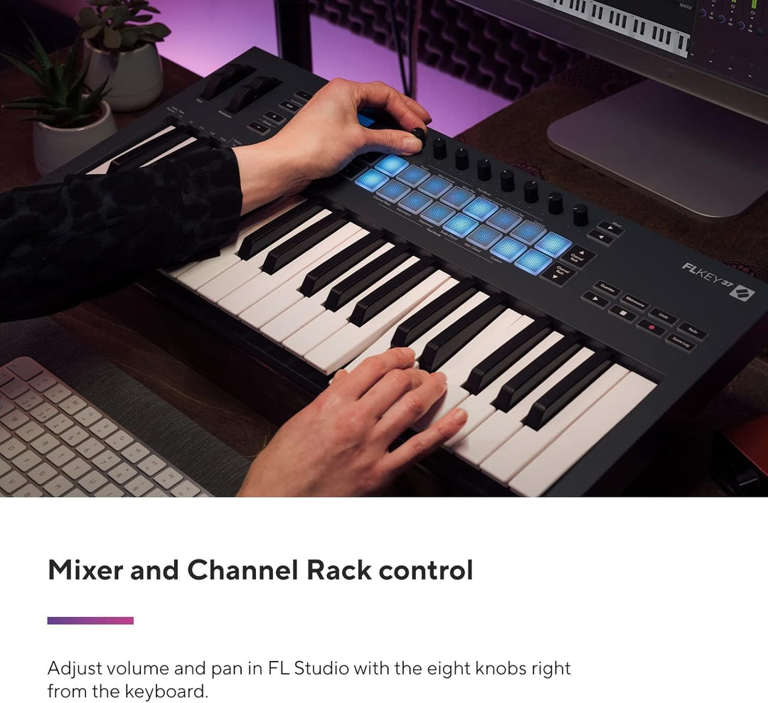 Novation FLkey 37 MIDI-Controller-Keyboard – Nahtlose Integration in FL Studio mit Akkord- und Skale