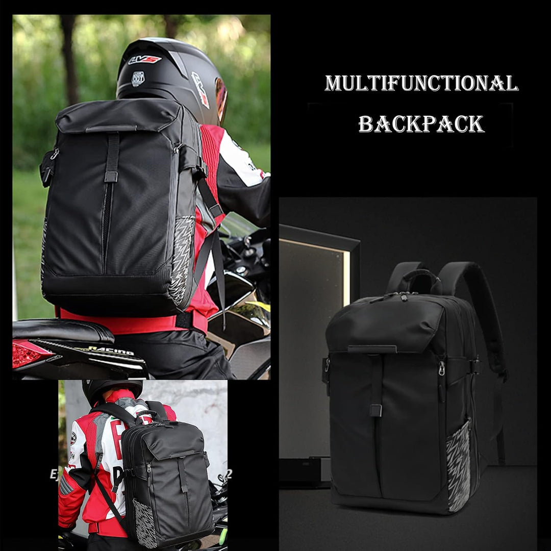 RYITGO Motorradrucksack,Motorradhelm Rucksack,Rucksack Herren Motorrad,Rucksack Wasserdicht Motorrad