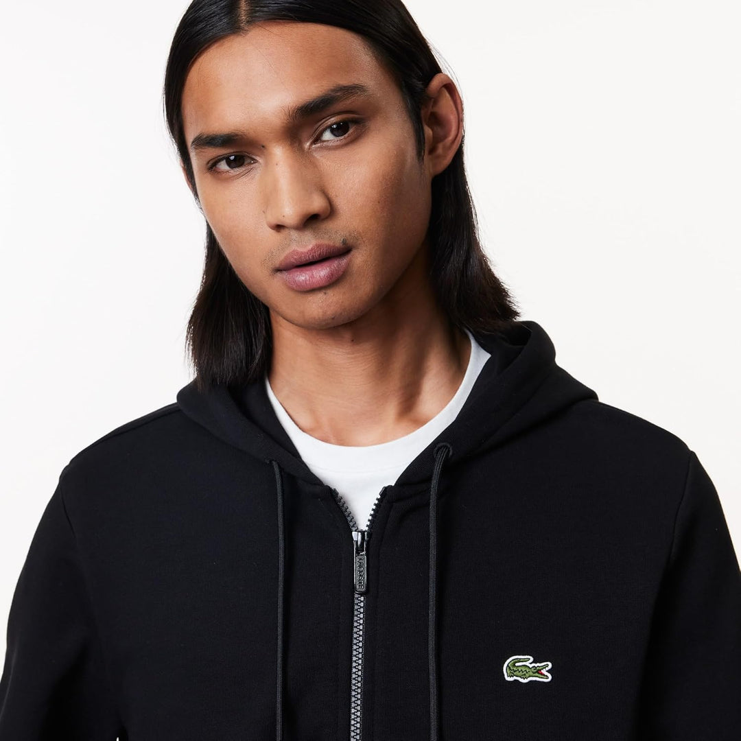 Lacoste Herren Sweatjacke SH9626 XS Schwarz, XS Schwarz