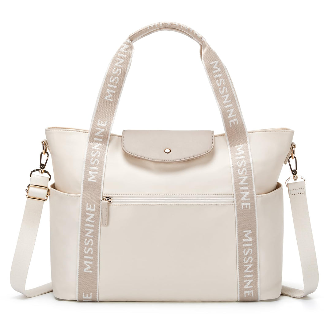 Missnine Handtasche Laptoptasche Damen 15,6-Zoll-Laptoptasche Tote Bag Leichte Arbeitstasche Shopper