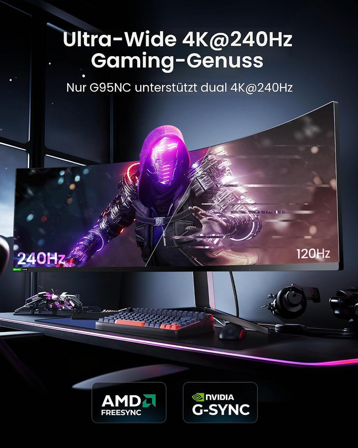 Silkland Displayport-Kabel 2.1/2.0 5M, 4K@144Hz/165Hz/240Hz, 8K@120Hz, 10K/16K@60Hz, 40Gbps, HDR, DS