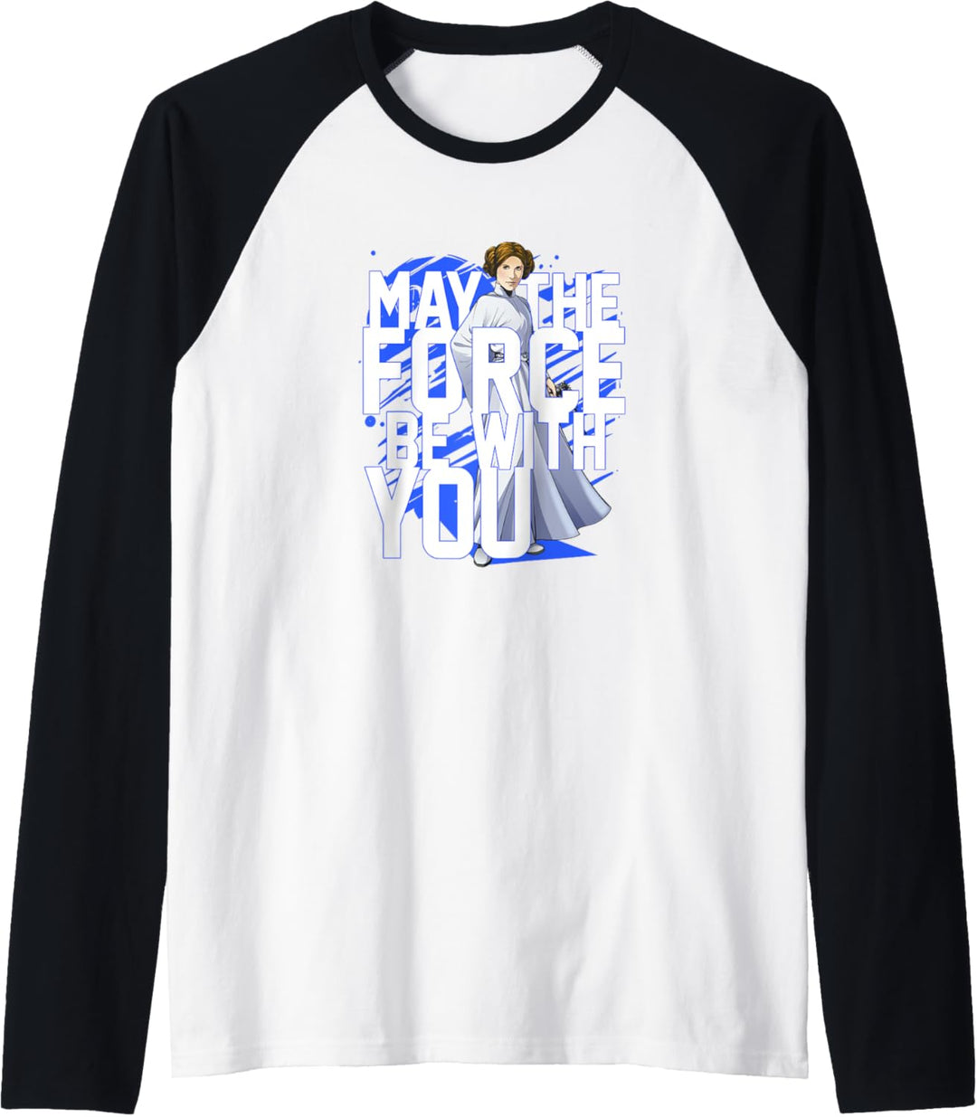Star Wars Force Be With You Princess Leia Raglan