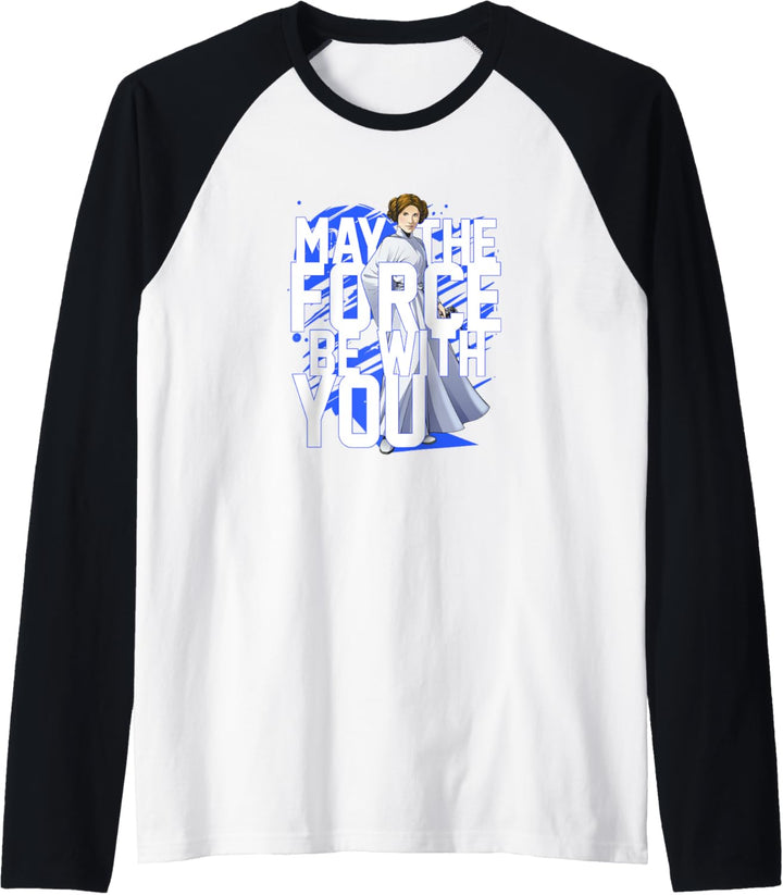 Star Wars Force Be With You Princess Leia Raglan