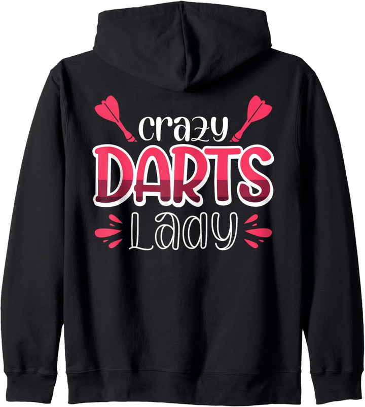 Verrückte Darts-Dame Kapuzenjacke