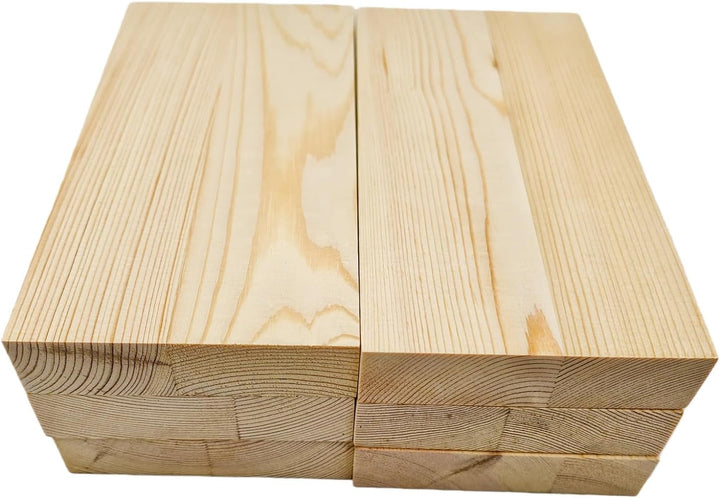 6 rechteckige Holzbretter, unlackierte Holzblöcke, 20 x 10 x 2,5 cm, blanko Holz-Bastelblöcke zum Sc