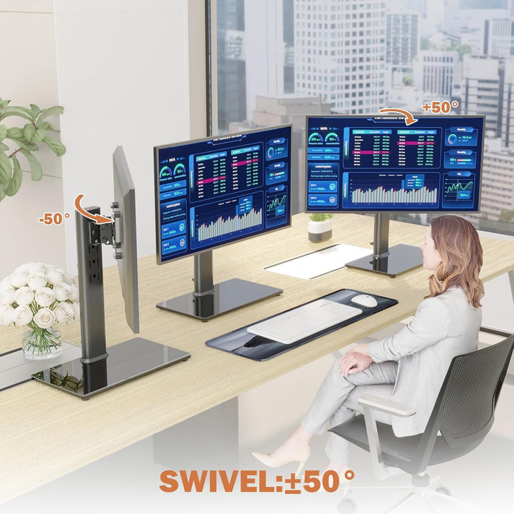 Monitorständer HT05B-001 für einen LCD-Computer-Monitor mit für 33 cm bis 81,3 cm (13 Zoll bis 32 Zo