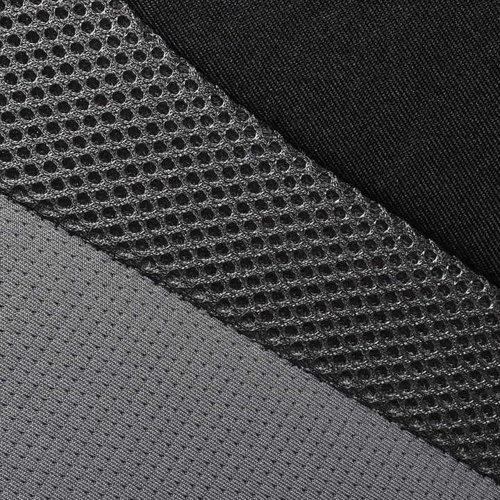 TOYOUN Universal Autositzbezüge Vordersitze Für Sedan Van SUV Grau/Schwarz | Atmungsaktives 3D Sandw