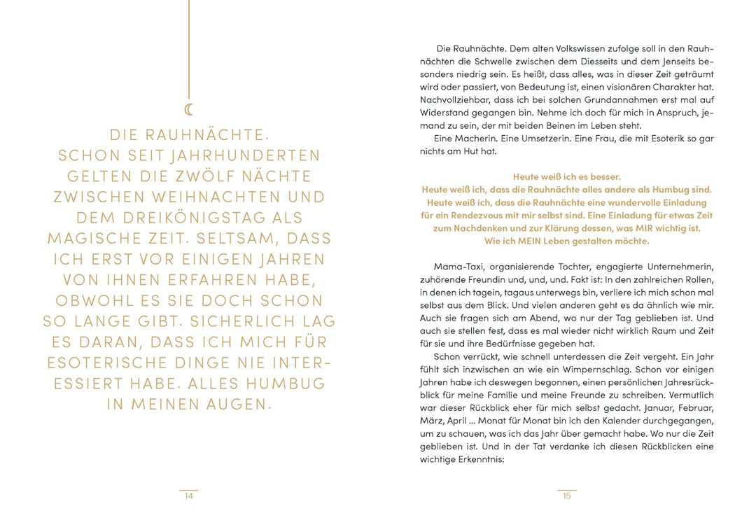 Rauhnächte – 12 Tage nur für dich: Klarheit schaffen, loslassen und Neues wagen, Gebundenes Buch