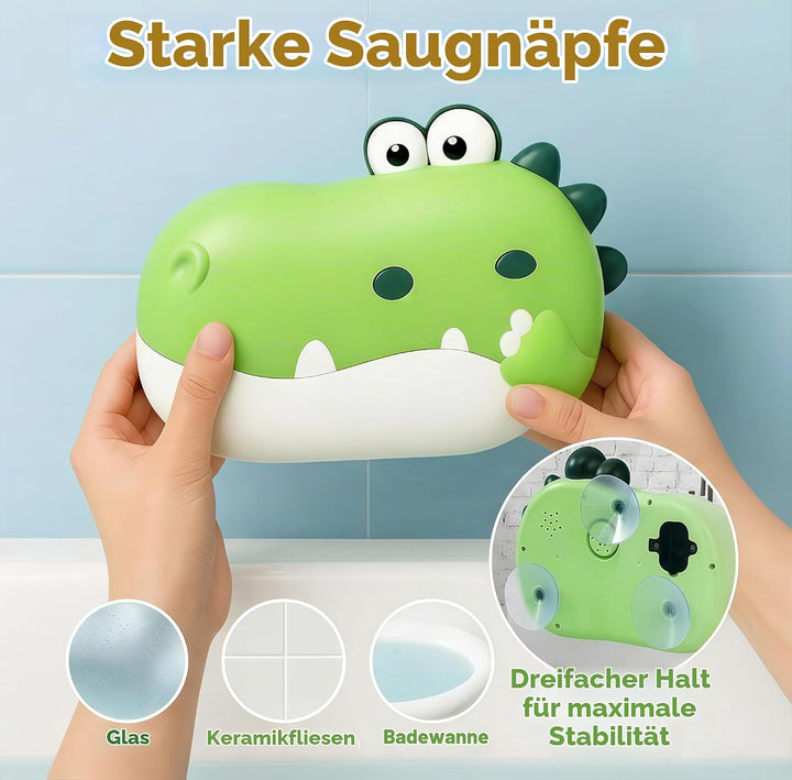 Badewannenspielzeug ab 1 2 3 4 5 Jahre, Badespielzeug Baby mit Musik, Badespielzeug Bubble, Dinosaur