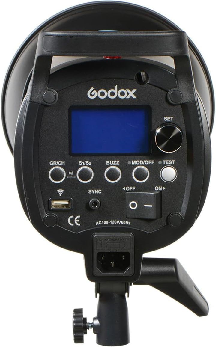 GODOX Photostudio Strobe Blitzlicht QS400II 400W 5600K mit 150W Modellierung Lampe für Studios (QS40