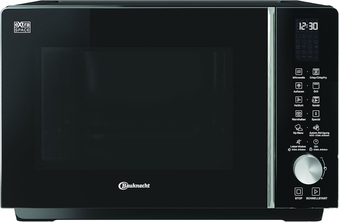 Bauknecht MF 258 B Mikrowelle/Extra Space: Kombi Ohne Drehteller/My Menu/Crisp/Crisp Fry/Spezialprog