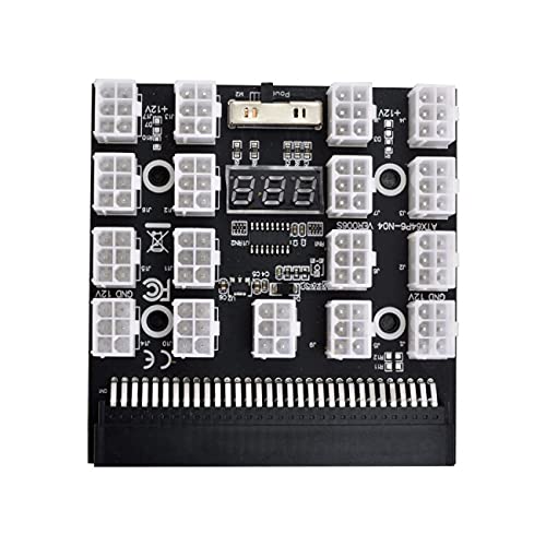 NFHK 1200 W Server-PSU-Netzteil Breakout Board Adapter mit 17 Ports ATX 6 Pin für DPS-800GB 1200FB 1