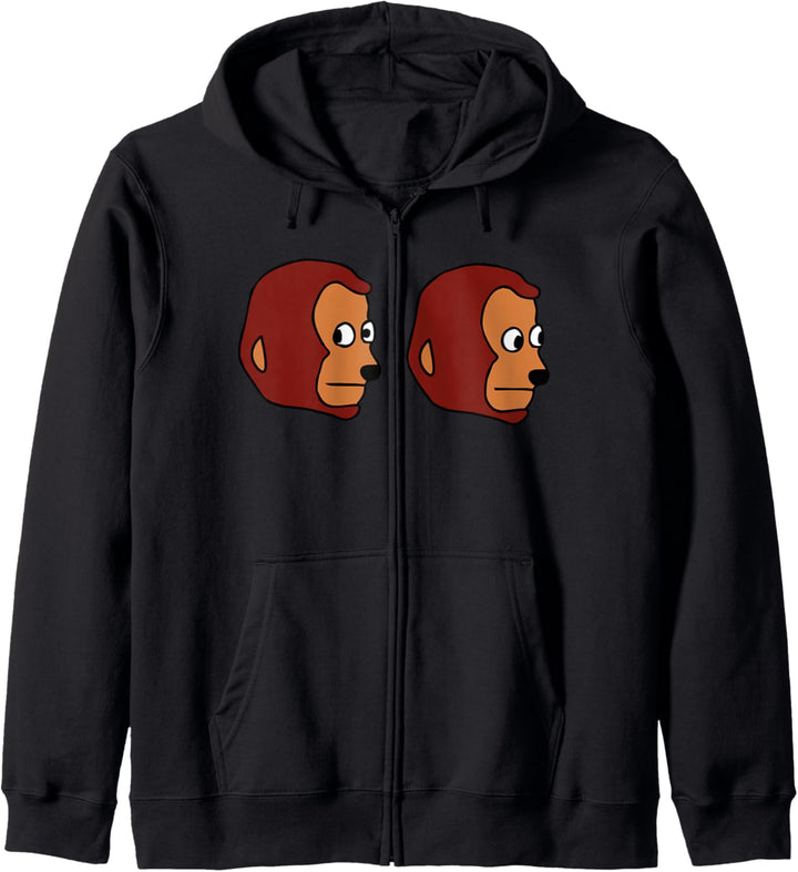 Affe Marionette Meme - peinlich Cringe unbequem besorgt Kapuzenjacke