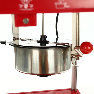 SABUIDDS Popcornmaschine 800W Popcorn Maker mit Antihaftbeschichtung Popcorn Machine für bis zu 300g