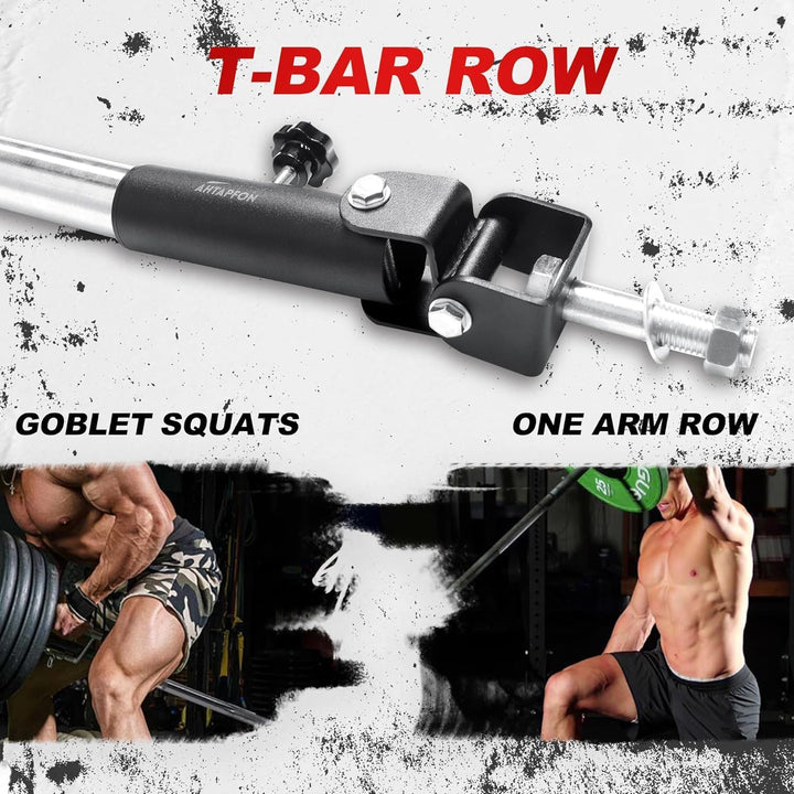 AHTAPFON Barbell Landmine Attachment for Rack,360°Rotation T-Bar Row Attachment Platform,Landmine Ba