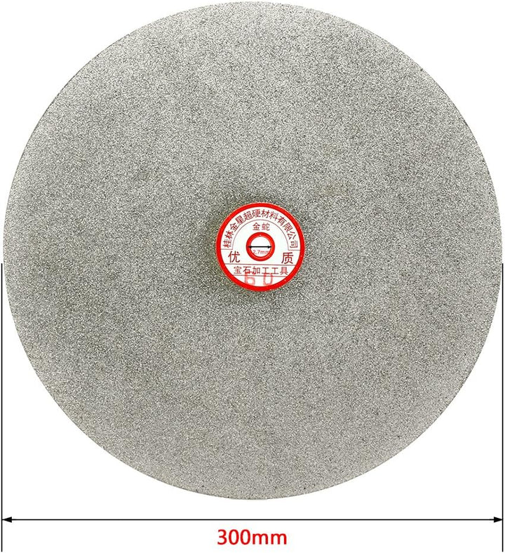 sourcingmap Sandscheibe 300mm 12-Zoll Splitt 60 Diamant Flach Lap Scheibenrad Schleifscheibe 12-inch