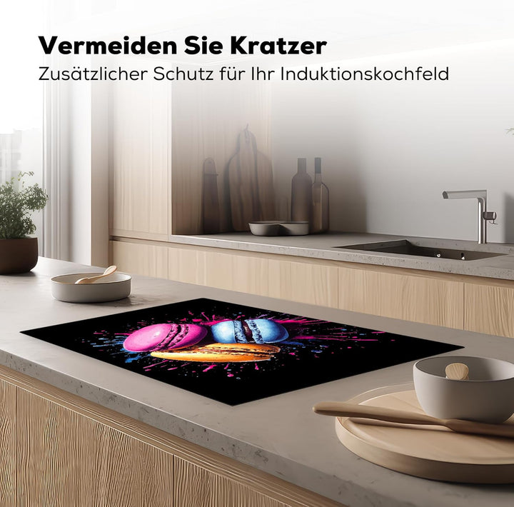 Herdabdeckplatte 80x52 cm Einteilig Küche Herdabdeckung Induktionsfeld Ceranfeld Herdabdeckplatten V