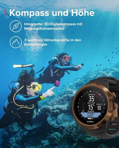 Suunto Dive D5 Tauchcomputer Kupfer, Kupfer