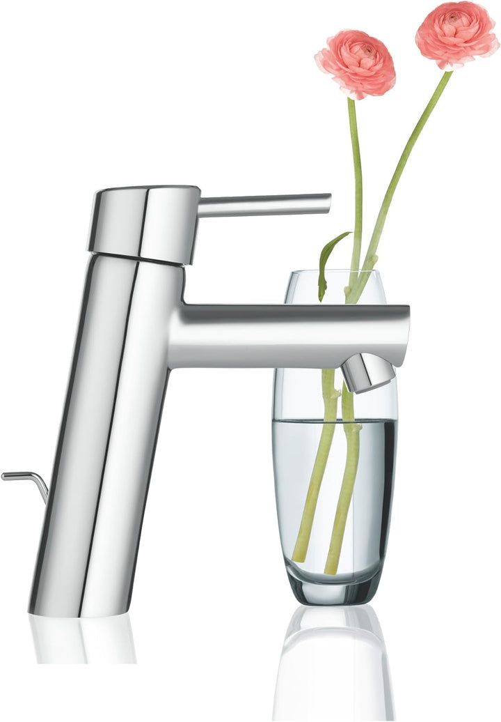 GROHE Concetto - Einhand-Waschtischarmatur (wassersparend, mit Temperaturbegrenzer, Einlochmontage),