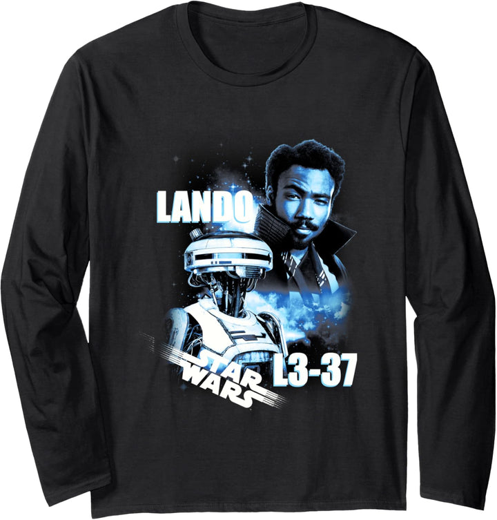 Star Wars Han Solo Movie Lando & L3-37 Langarmshirt