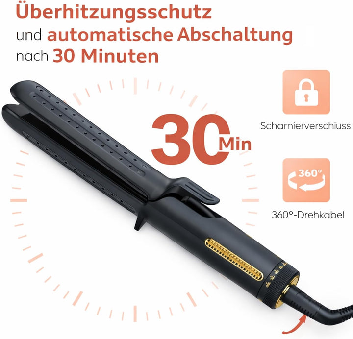 Rotschopf24 Efalock Stylair CLASSIC Glätteisen, Haarglätter 2in1 + Wellen/Locken. Hairstyler. 42W. 1