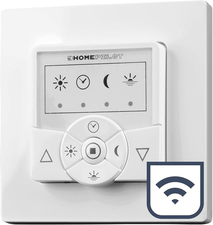 HOMEPILOT - Zeitschaltuhr Classic Smart | Funkfähige Steuerung speziell für Rollladenmotoren in jede