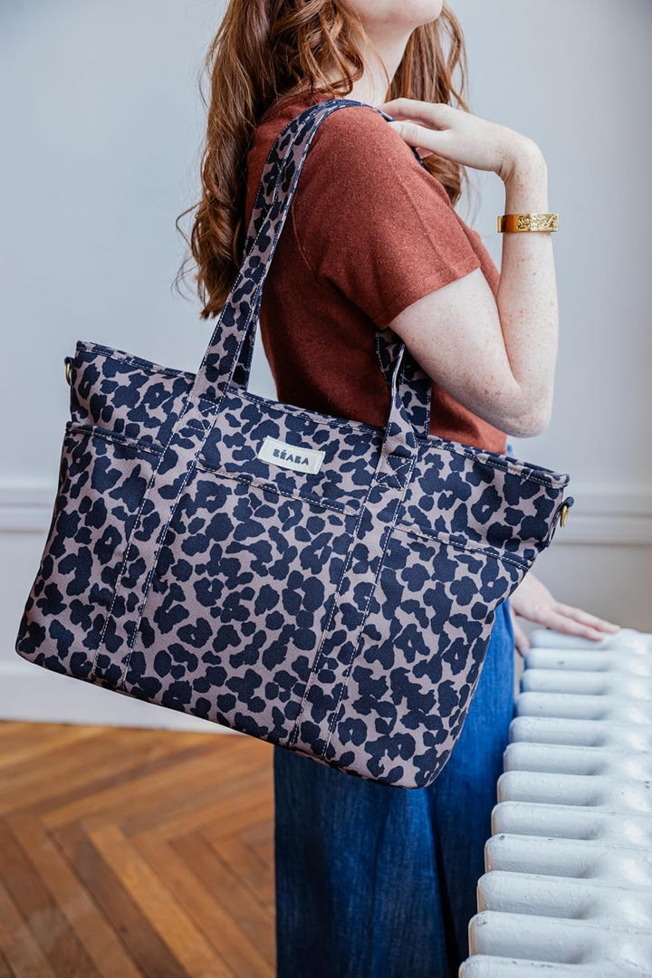 BÉABA Wickeltasche Baby Madrid 22L – Wickeltasche im Tote-Format, Unisex für Mama und Papa, 11 Fäche