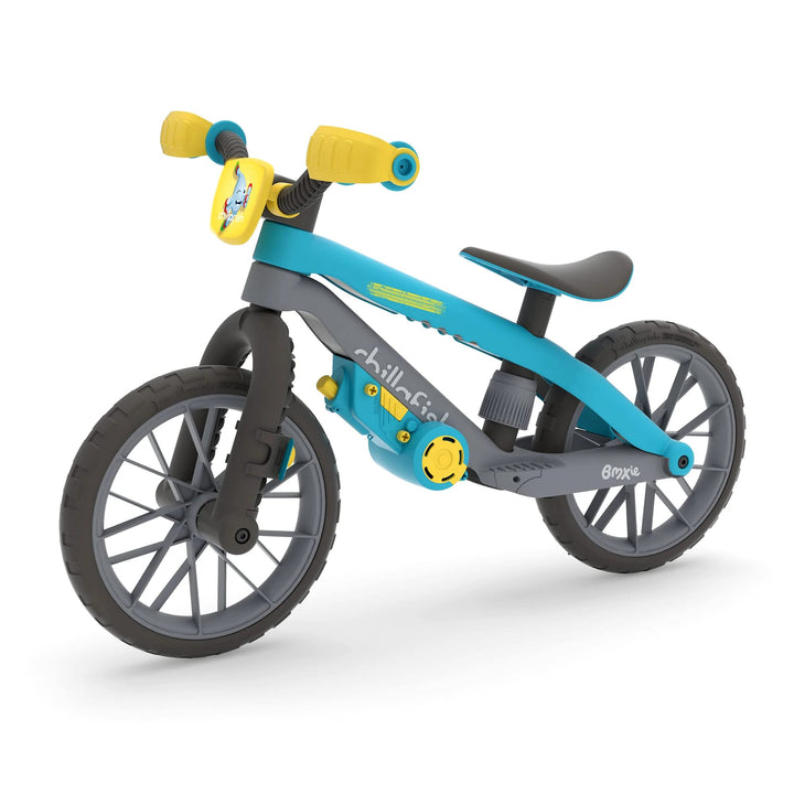 Chillafish BMXIE Laufrad, 12 Zoll Kinderlaufrad mit Bremse, Leuchträdern, als Motorrad Version oder