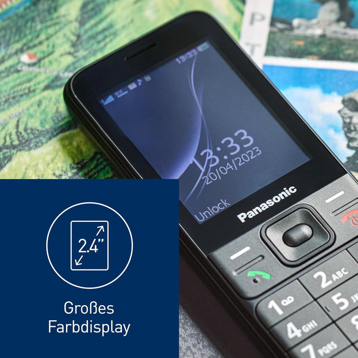 Panasonic KX-TF200 Mobiltelefon, Dualband-GSM 900/1800 MHz, 2,4" TFT-Farb-LCD, 0,3 Megapixel, Blueto